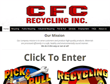 Tablet Screenshot of cfcrecycling.net